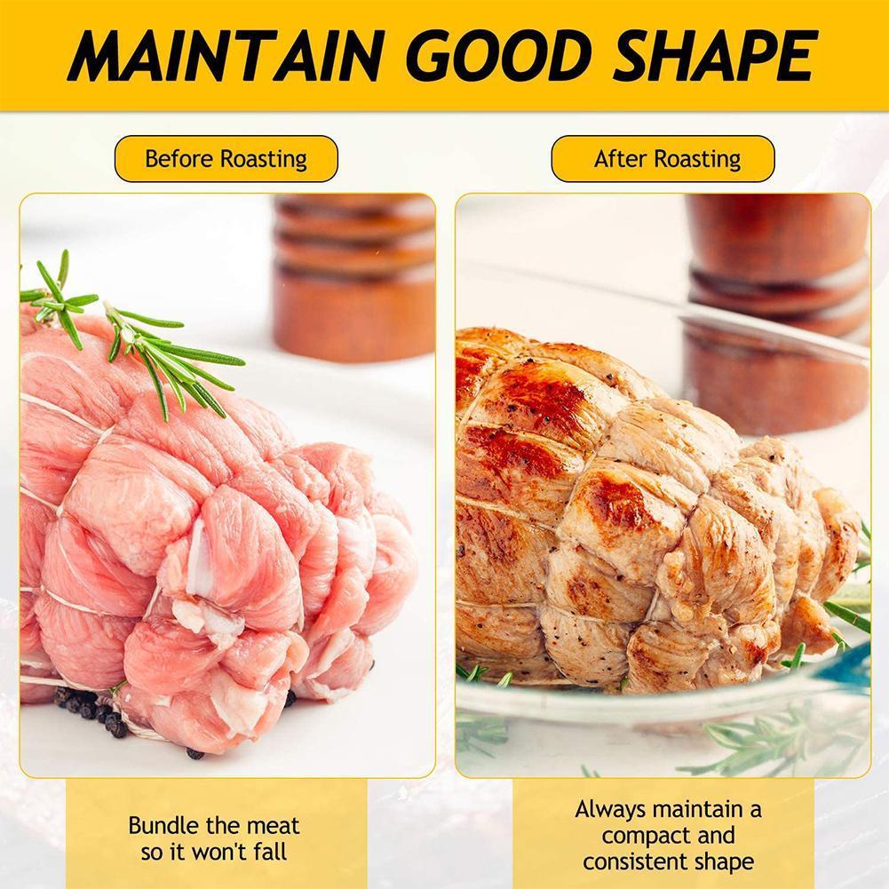 Meal Prep Chef - 70 m Kochutensilien, Metzger-Baumwollschnur, Fleischzubereitung, Trussing,