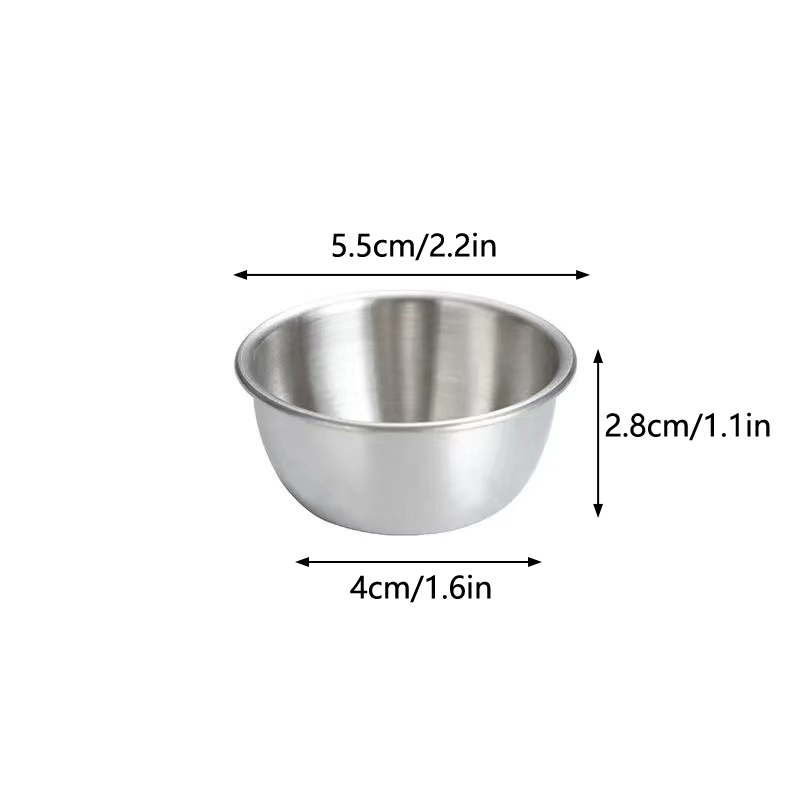 Sauce Dipping Cup - △ 304 Edelstahl Kleine Gewürzschale Küchen-Saucenschälchen
