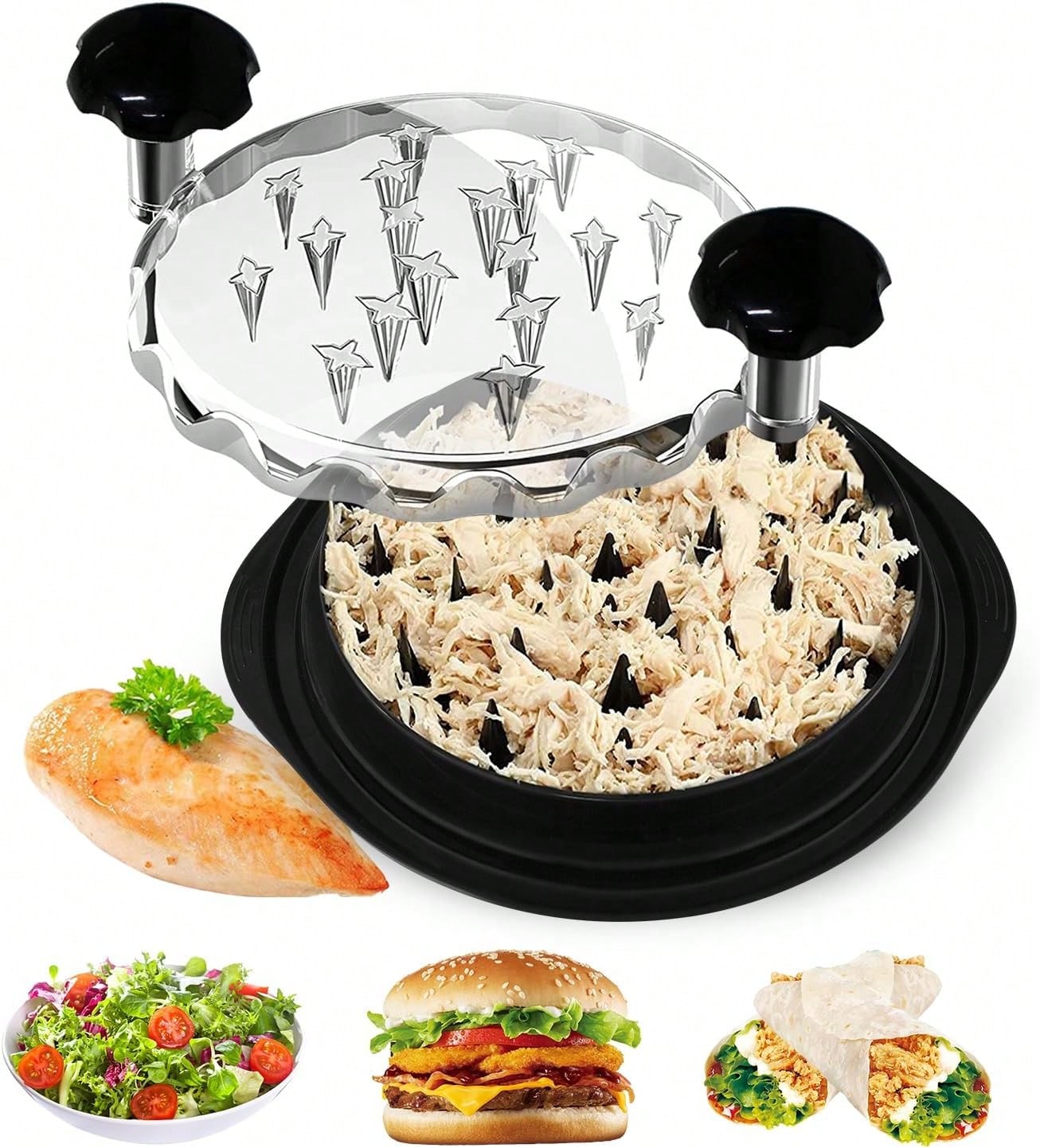 Meal Prep Chef - Chefy Ergonomischer Manueller Hähnchenzerkleinerer Einfacher Fleischseparator
