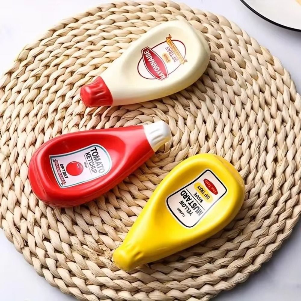 Sauce Dipping Cup - Neue tomatenförmige Soßenteller, Mini-Mehrfarben-Gewürzschalen, Keramik-Sauce-Tauchschalen, Salat
