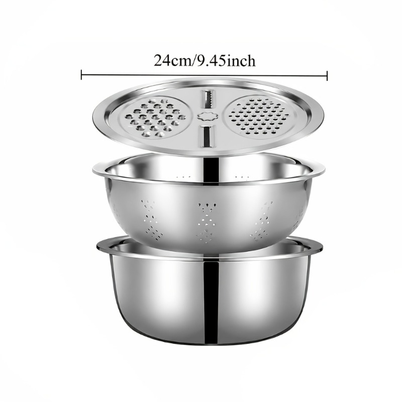 3-teiliges Edelstahl-Küchensie – Meal Prep Chef Bewertung und Preis