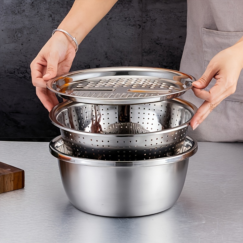 3-teiliges Edelstahl-Küchensie – Meal Prep Chef Bewertung und Preis