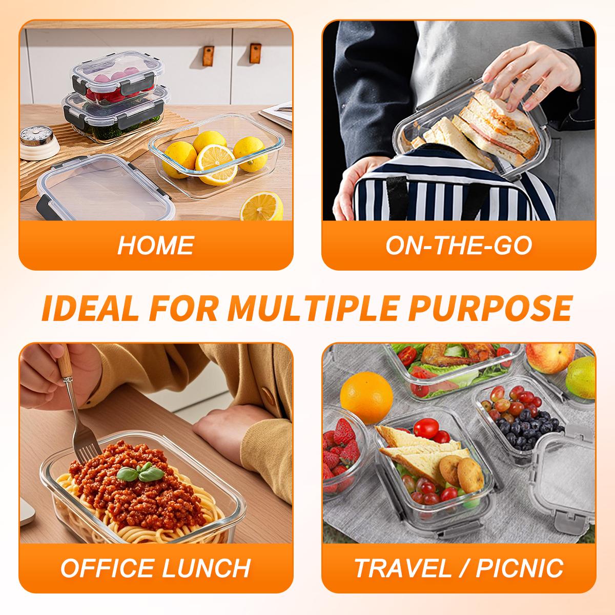 Glas-Lebensmittelaufbewahrungs – Meal Prep Weekly Bewertung und Preis