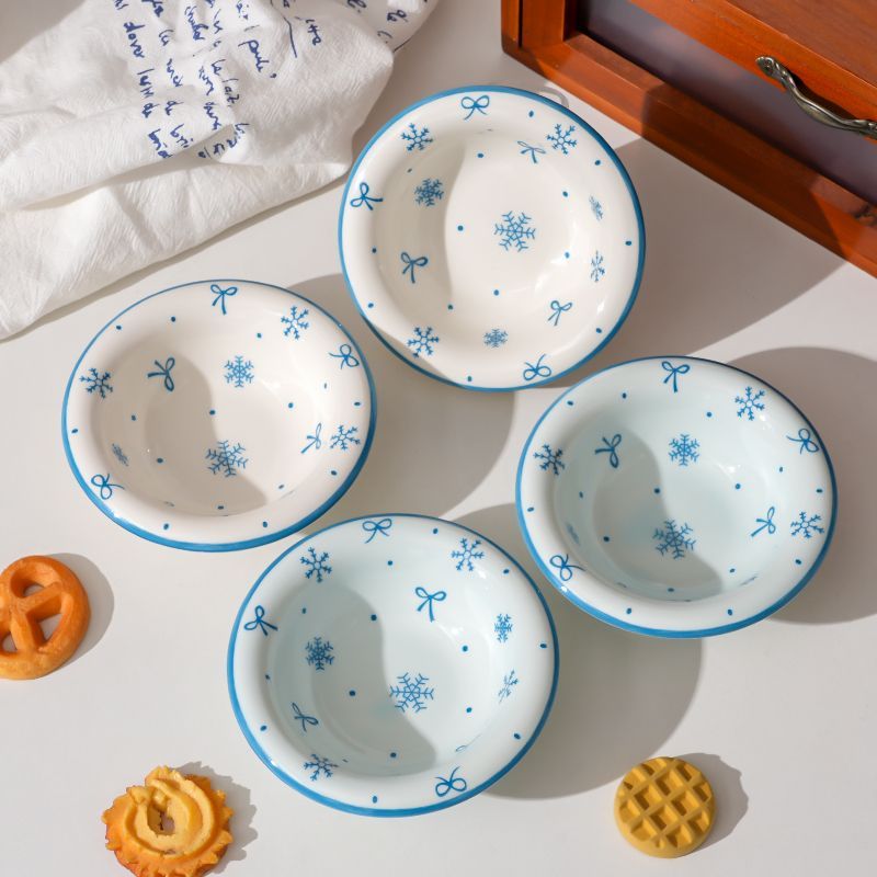 4er-Set Schneeflocken-Keramik- – Sauce Dipping Cup Bewertung und Preis