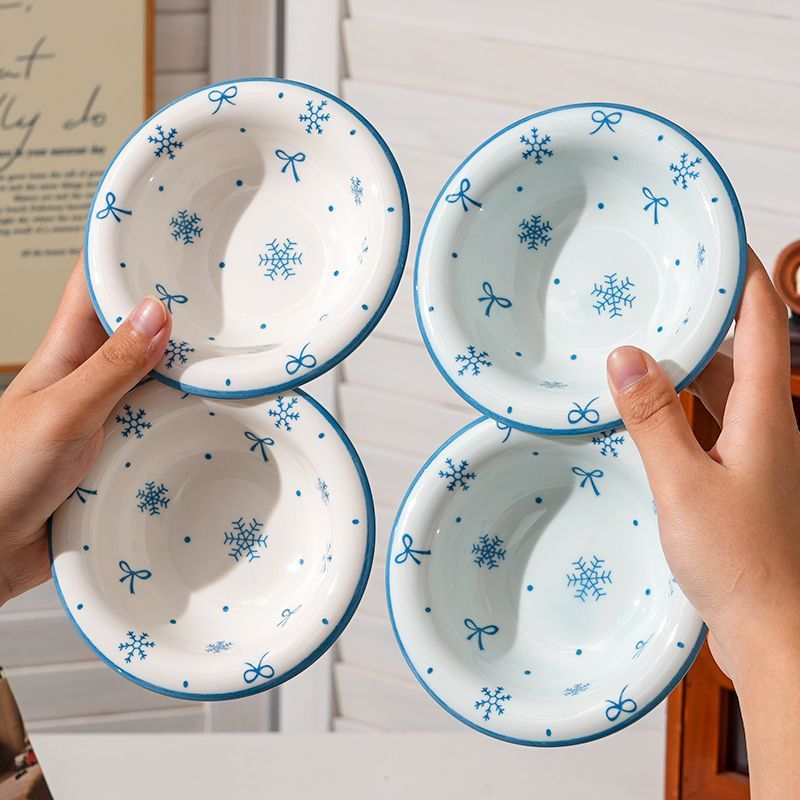 4er-Set Schneeflocken-Keramik- – Sauce Dipping Cup Bewertung und Preis